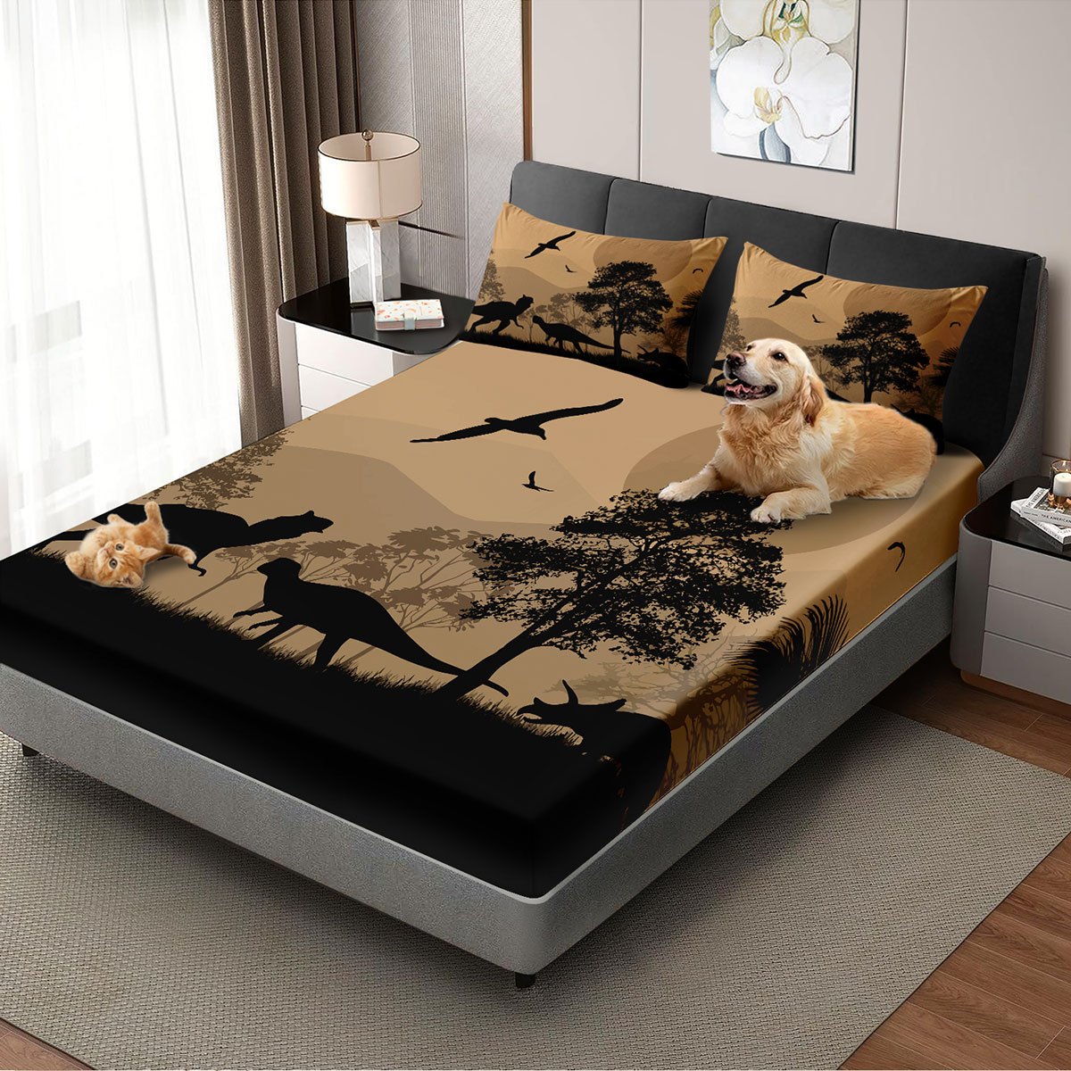 Baby Nursery Home - Jurassic Dinosaur Mattress Protector Mattress Cover
