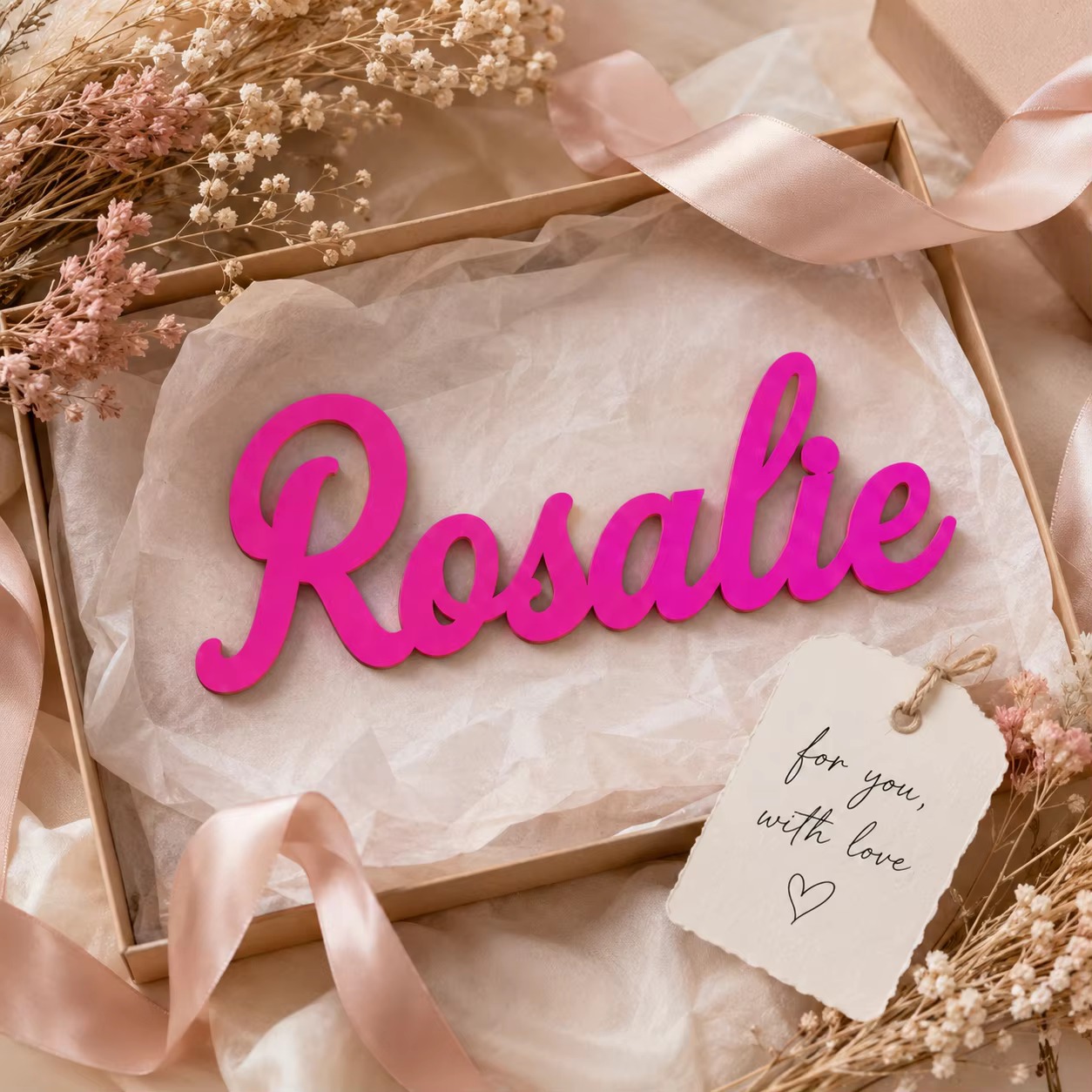 Baby Nursery Home - Personalized Wooden Name Sign Custom Wooden