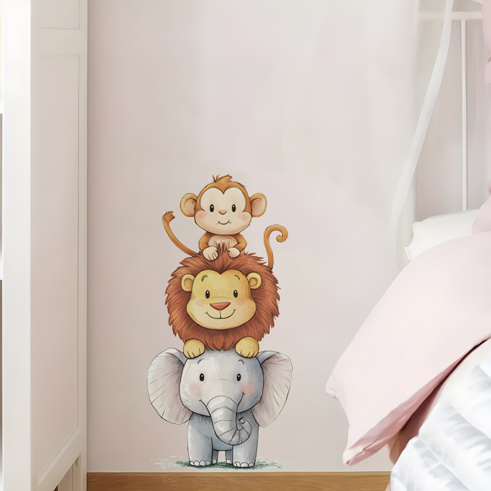 Cute Forest Animals Wall Stick - Baby Nursery Wallpaper review and price