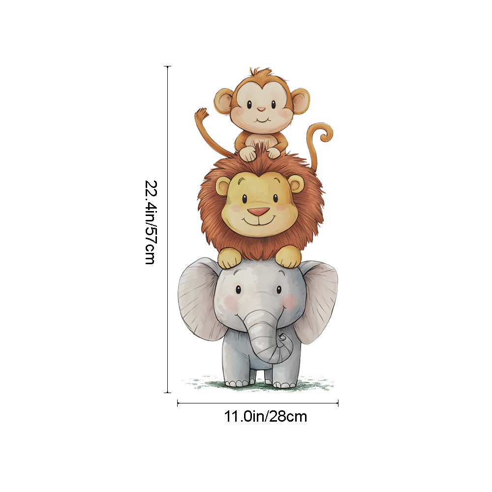 Cute Forest Animals Wall Stick - Baby Nursery Wallpaper review and price