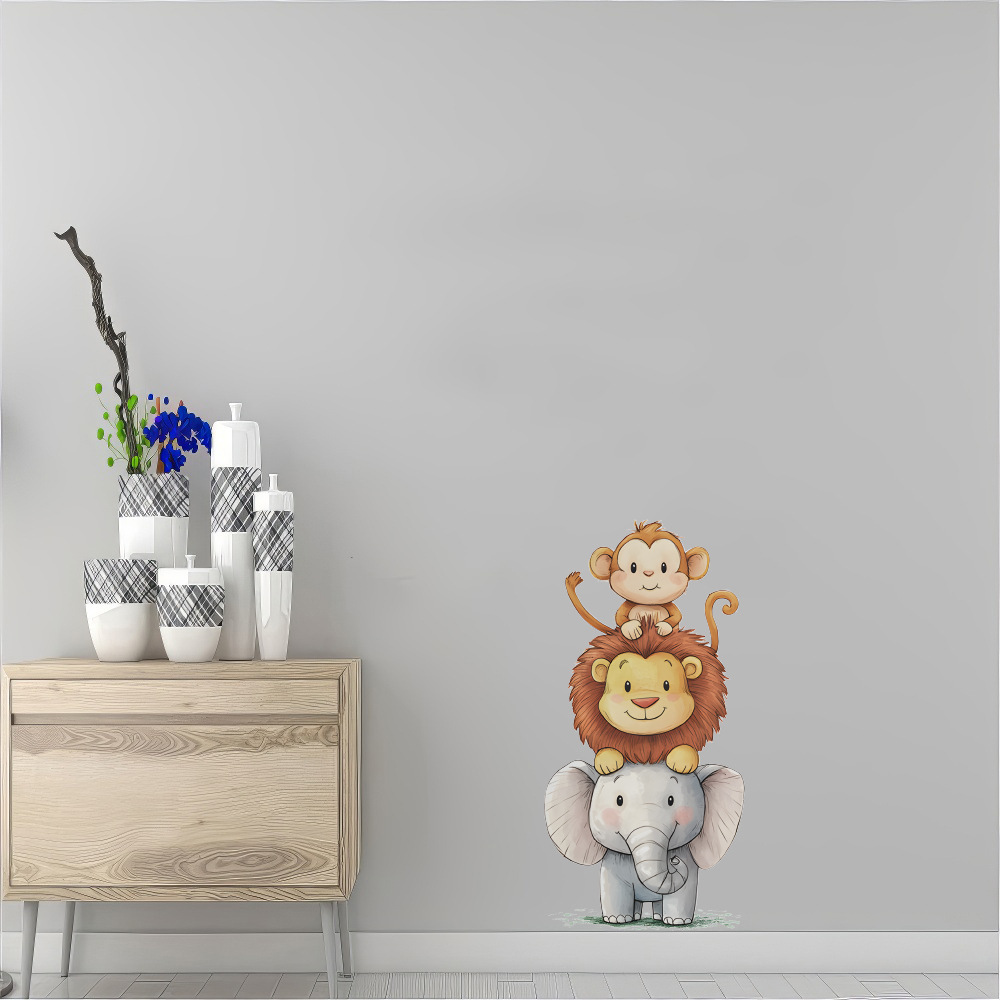 Cute Forest Animals Wall Stick - Baby Nursery Wallpaper review and price