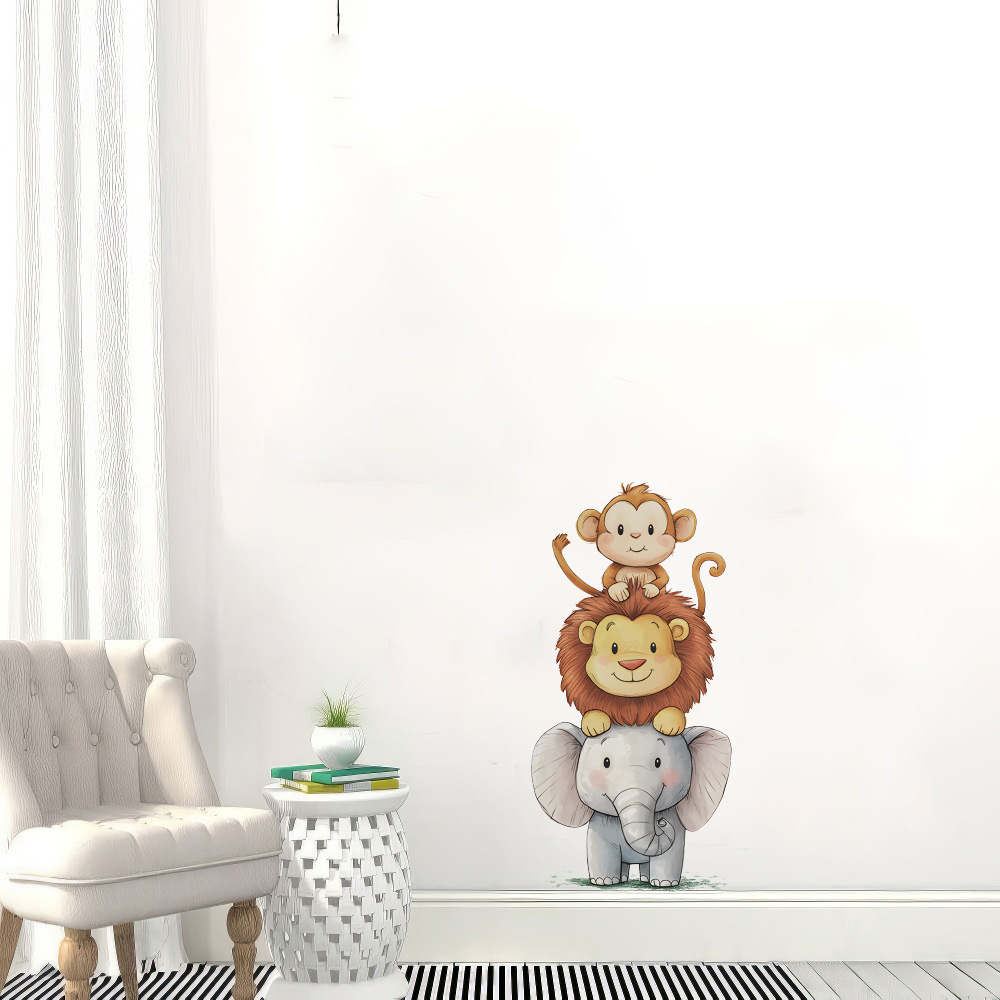 Cute Forest Animals Wall Stick - Baby Nursery Wallpaper review and price