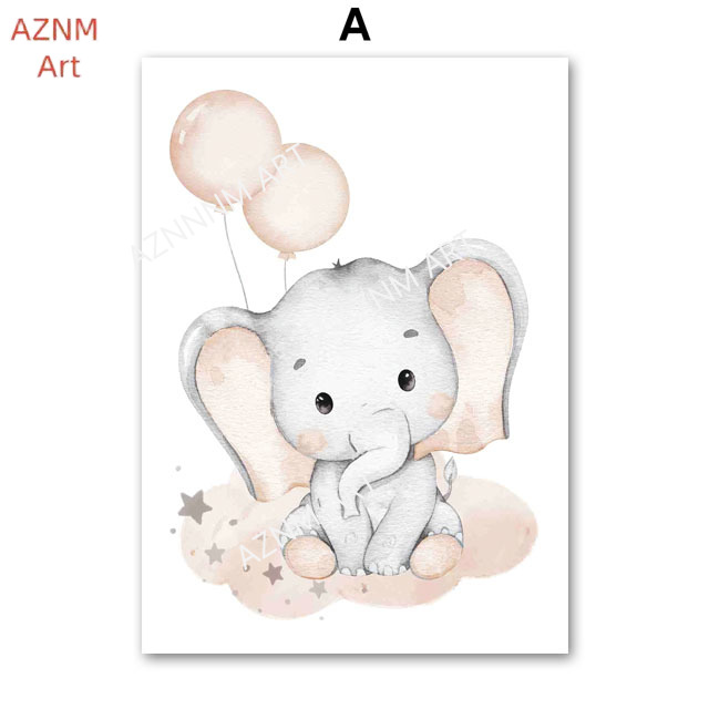 Elephant Balloon Rainbow Moon  - Baby Nursery Home review and price