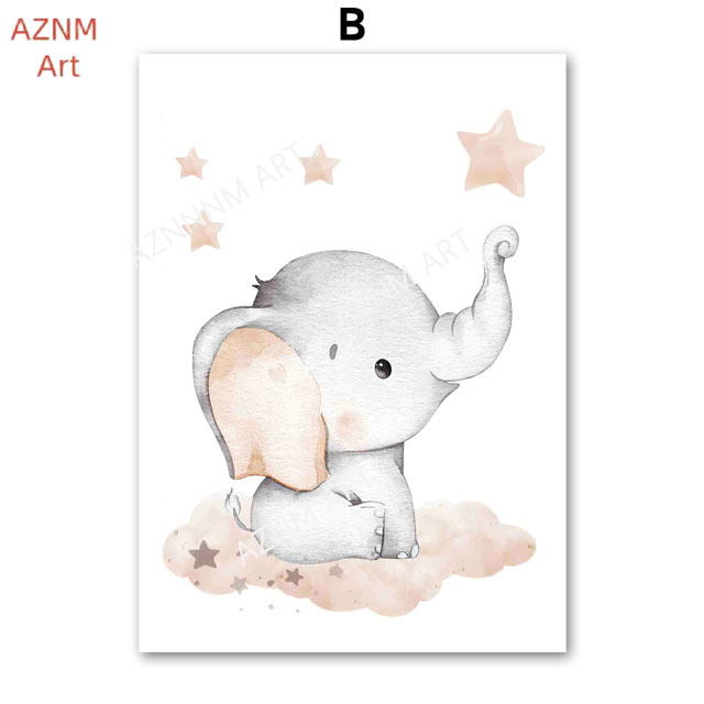 Elephant Balloon Rainbow Moon  - Baby Nursery Home review and price