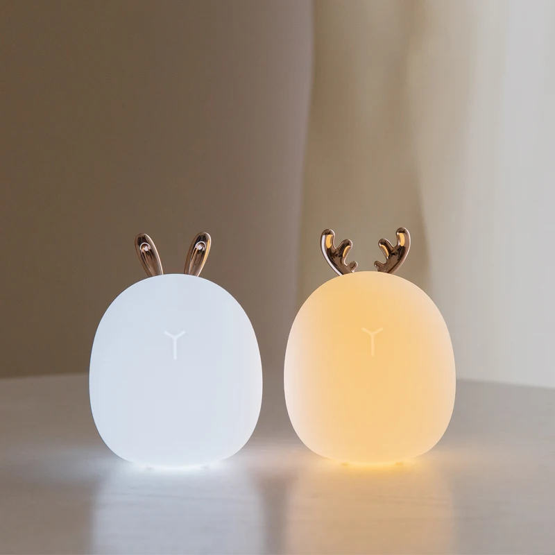 Led Carton Deer Rabbit Silicon - Baby Nursery Egg Light review and price