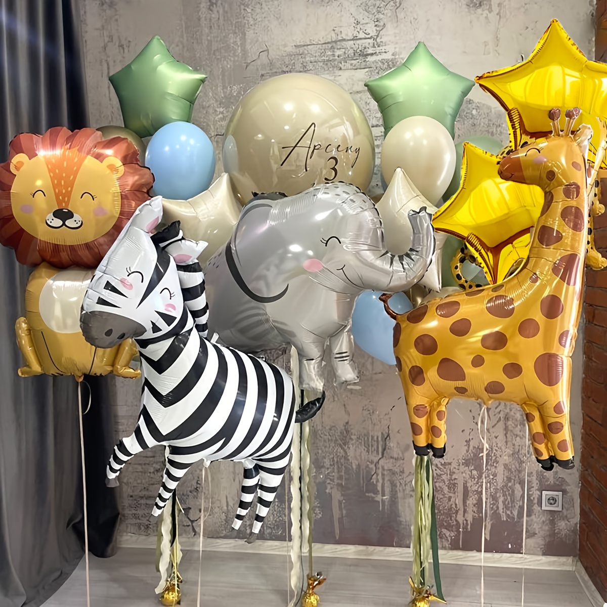 8PCS Cartoon Animal Theme Foil - Baby Nursery Jungle Theme review and price