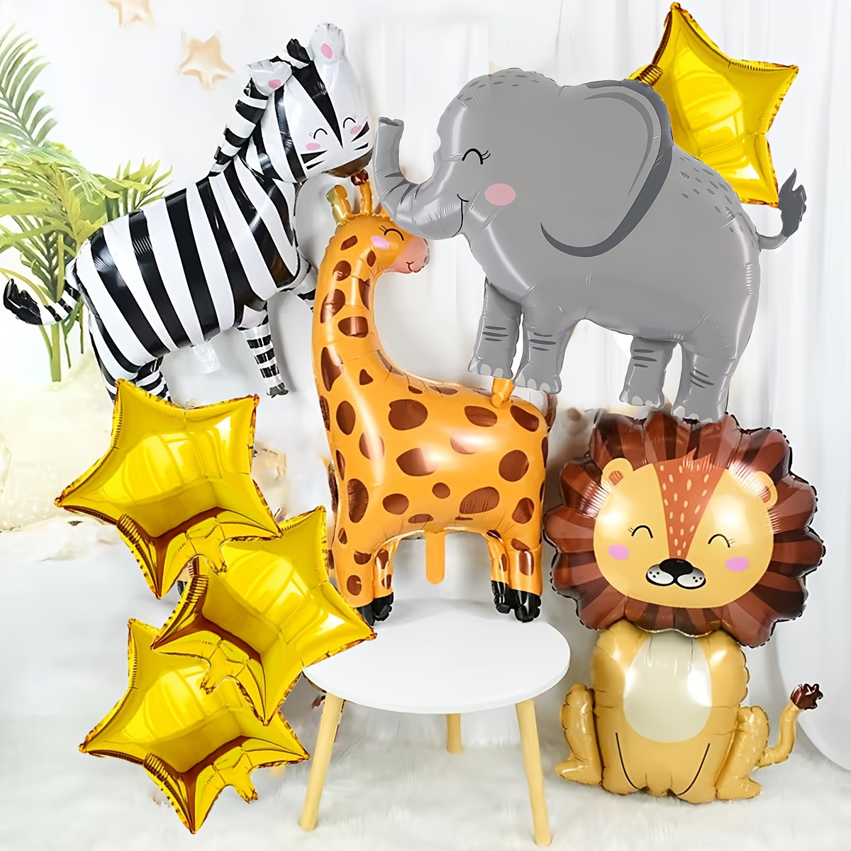 8PCS Cartoon Animal Theme Foil - Baby Nursery Jungle Theme review and price