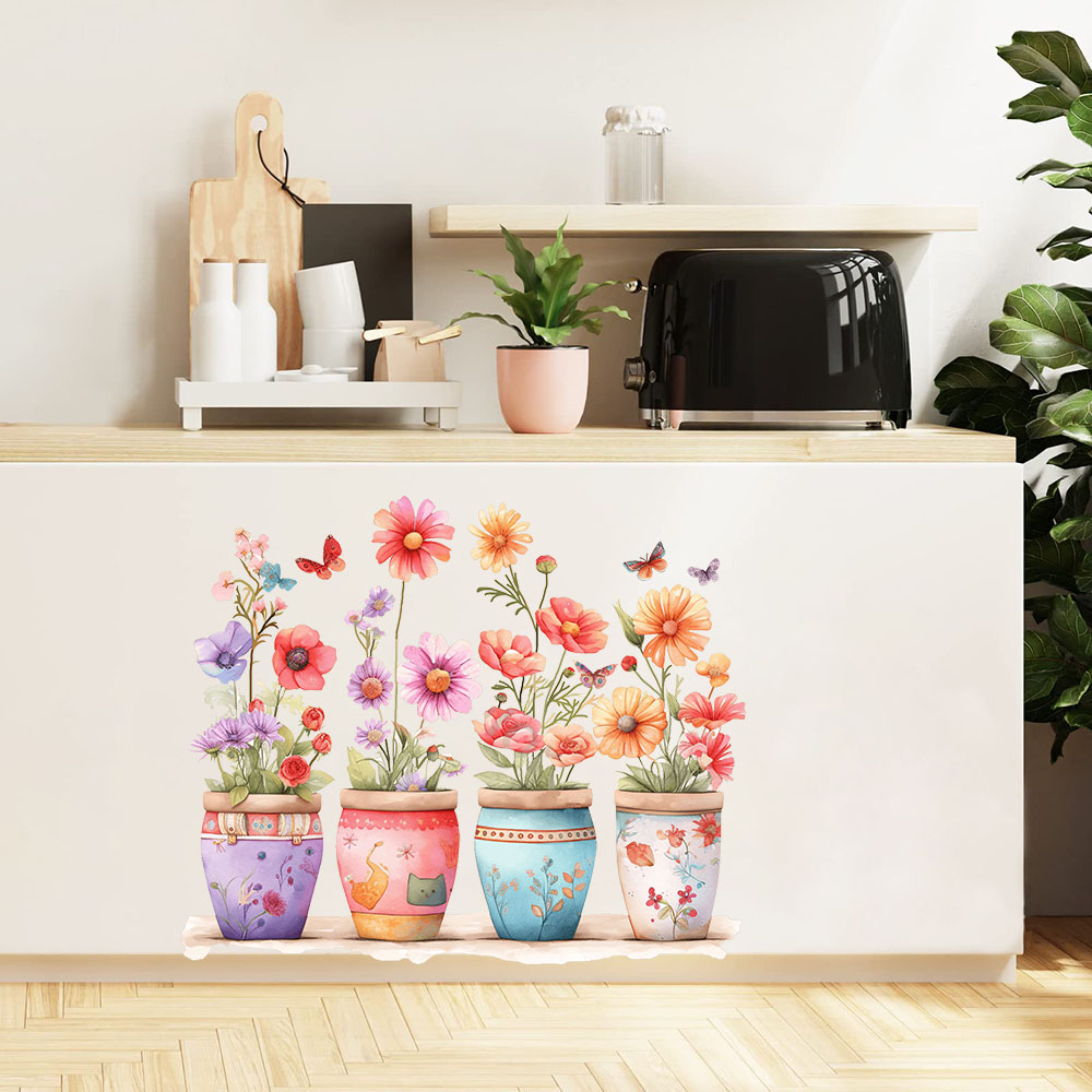 Watercolor  Whimsical Flower P - Baby Nursery Vase review and price
