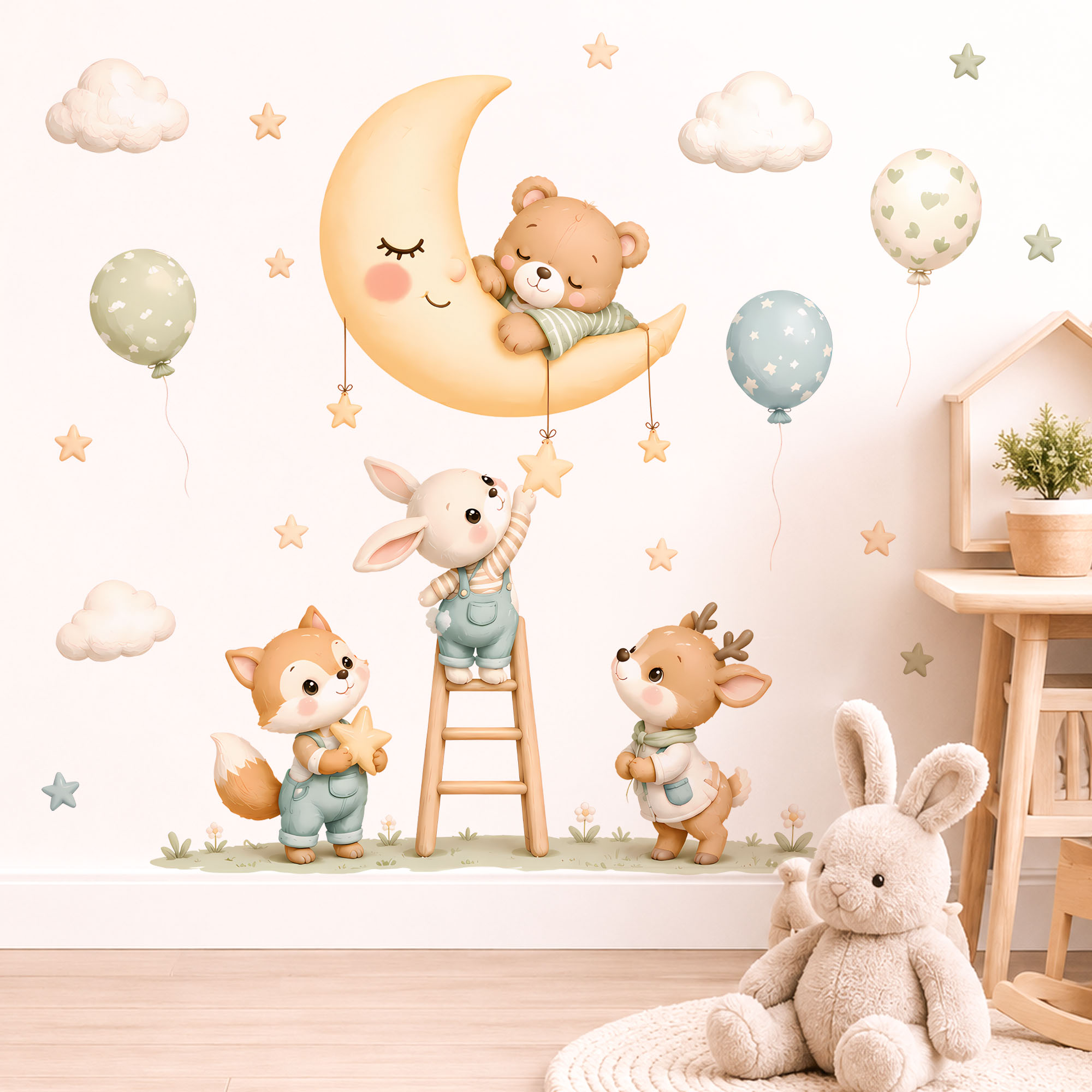 Forest Animal Wall Stickers, R - Baby Nursery Wallpaper review and price