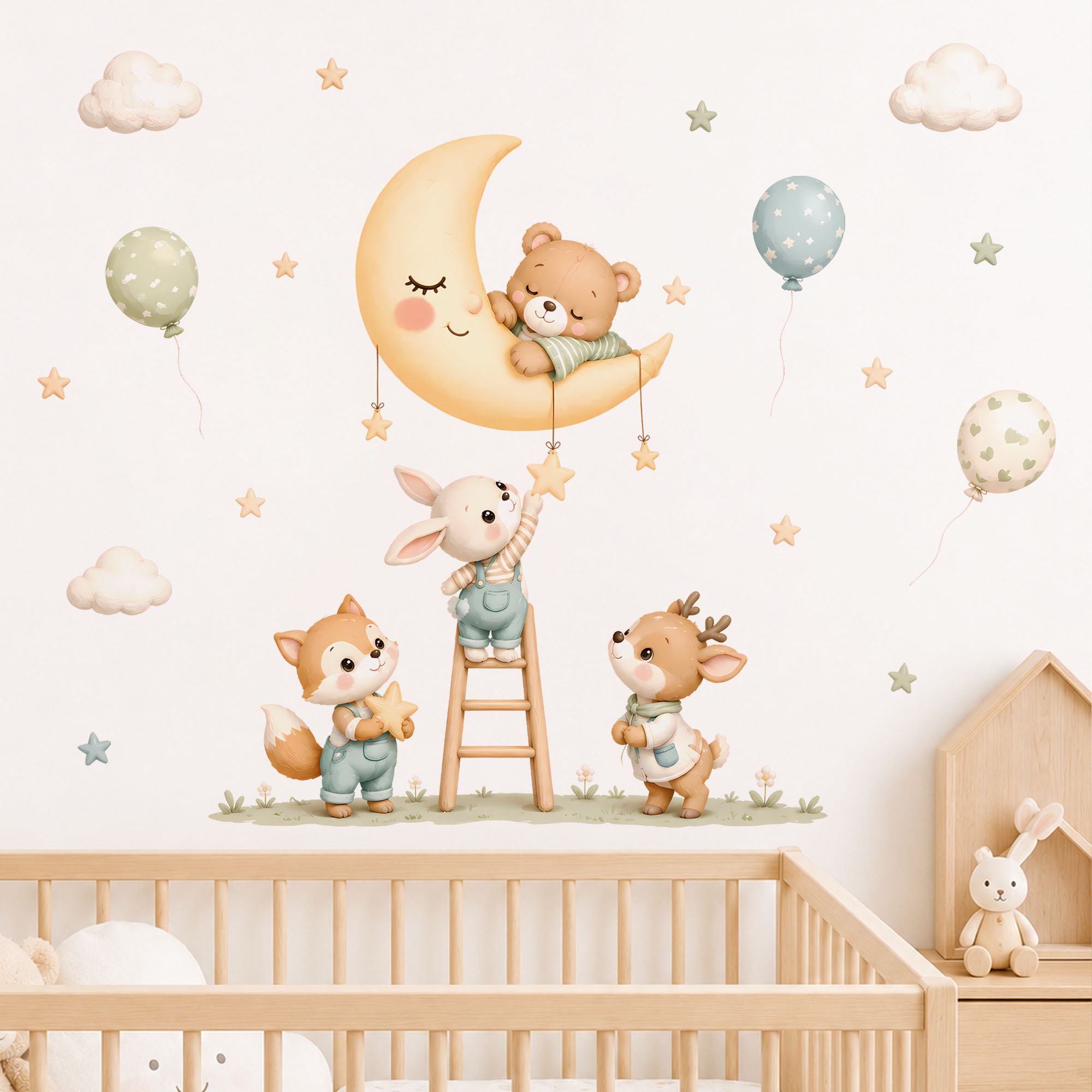 Forest Animal Wall Stickers, R - Baby Nursery Wallpaper review and price