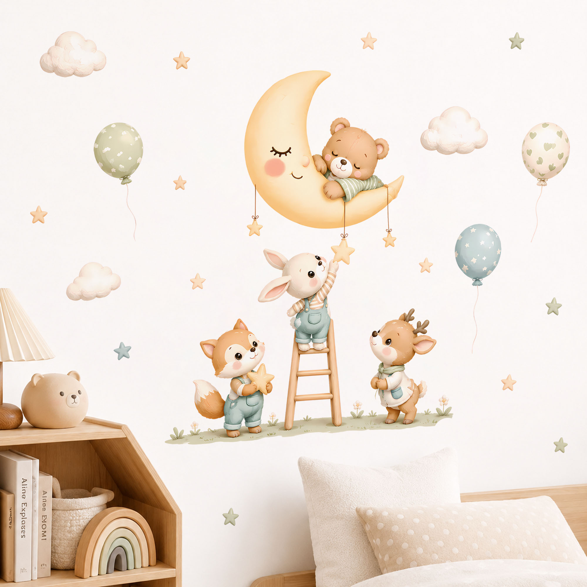 Forest Animal Wall Stickers, R - Baby Nursery Wallpaper review and price
