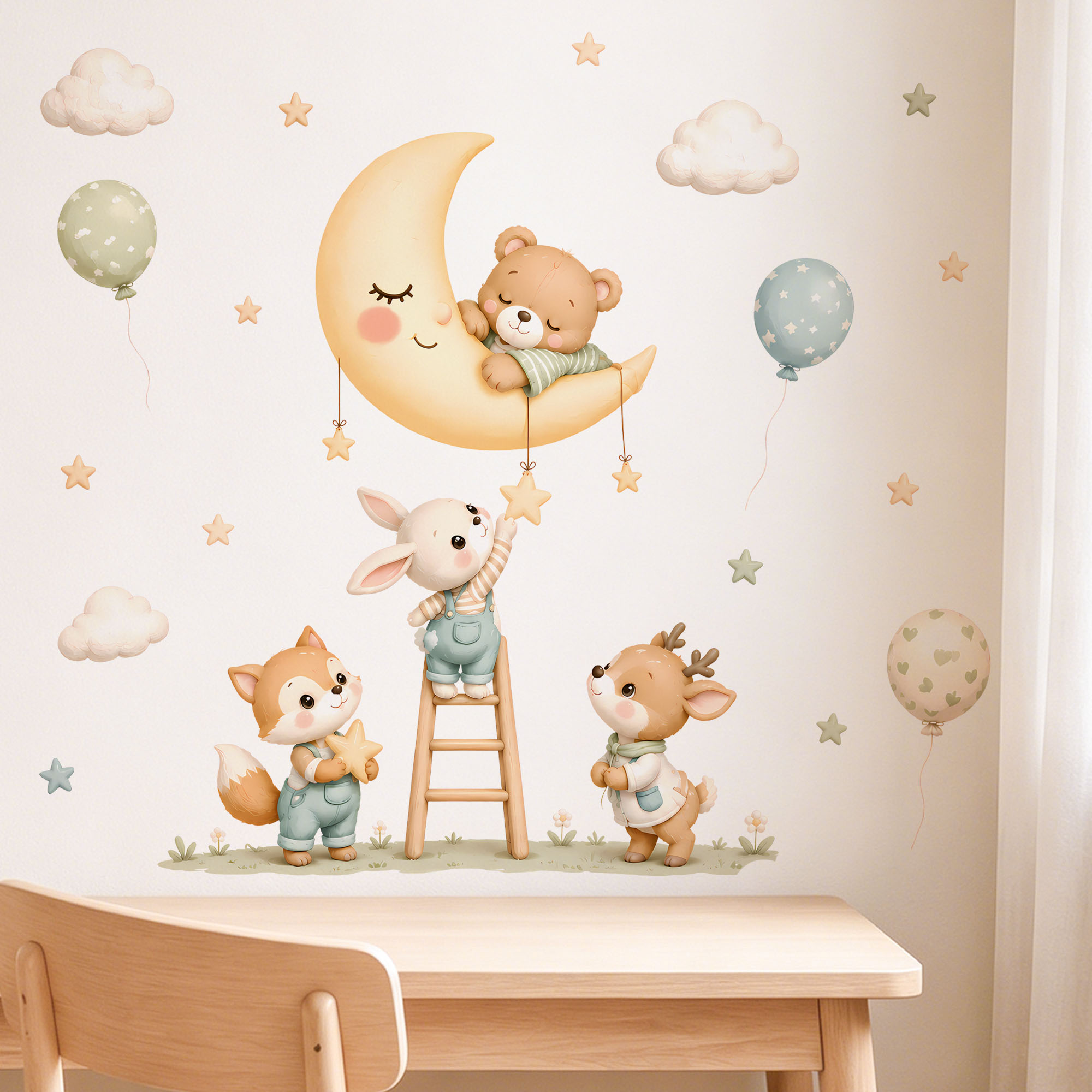 Forest Animal Wall Stickers, R - Baby Nursery Wallpaper review and price