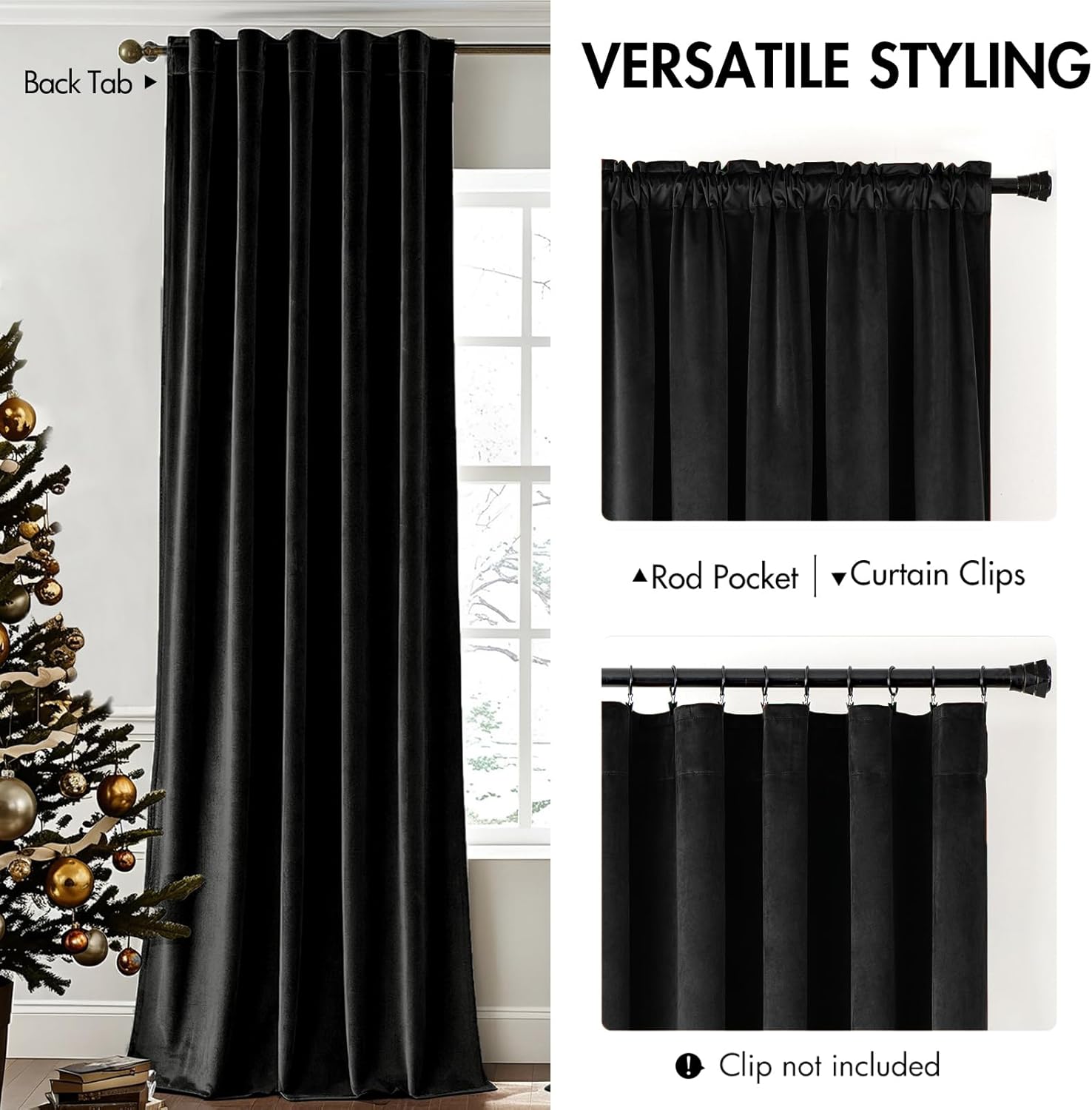 Black Velvet Curtains 96 Inche - Blackout Curtain Nursery review and price