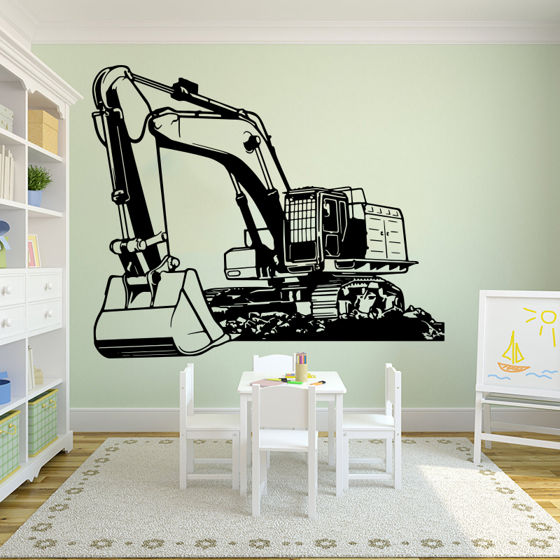 Large Heavy Equipmen Excavator - Baby Nursery Wallpaper review and price