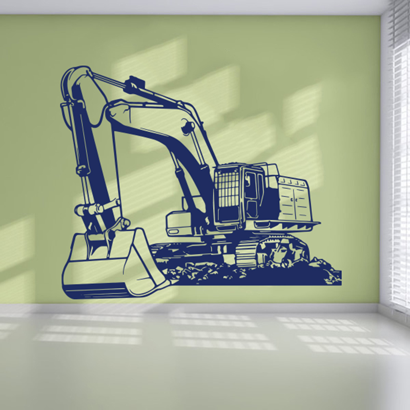 Large Heavy Equipmen Excavator - Baby Nursery Wallpaper review and price