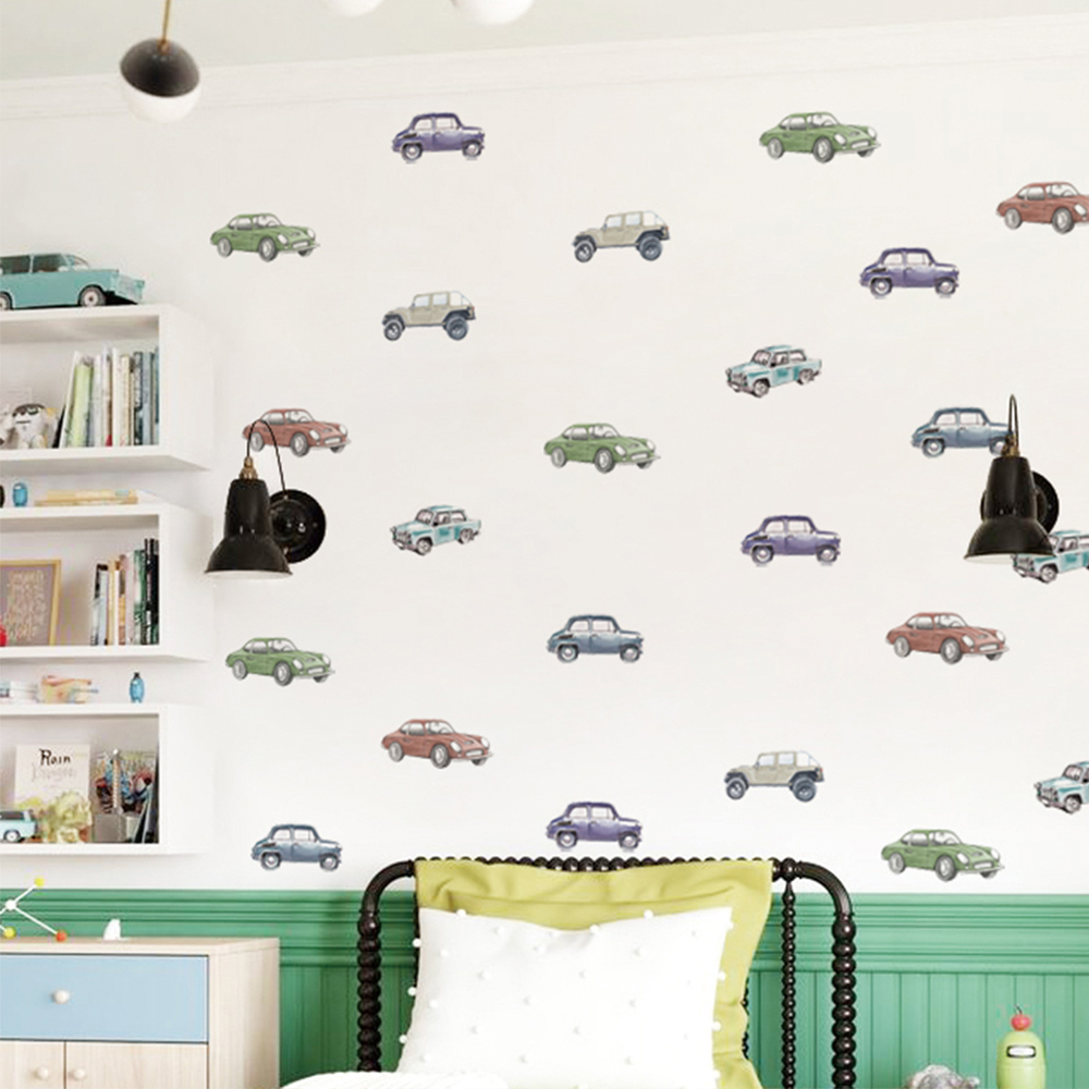 Cartoon Kids Transport Car Tru - Baby Nursery Wallpaper review and price