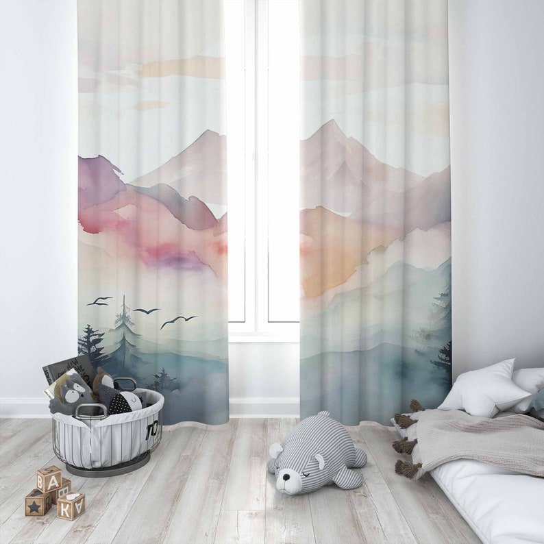 Mountain Forest Nursery Curtai - Blackout Curtain Nursery review and price