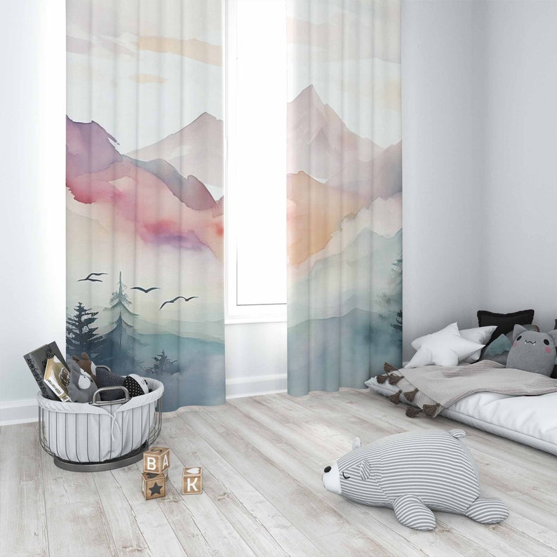 Mountain Forest Nursery Curtai - Blackout Curtain Nursery review and price