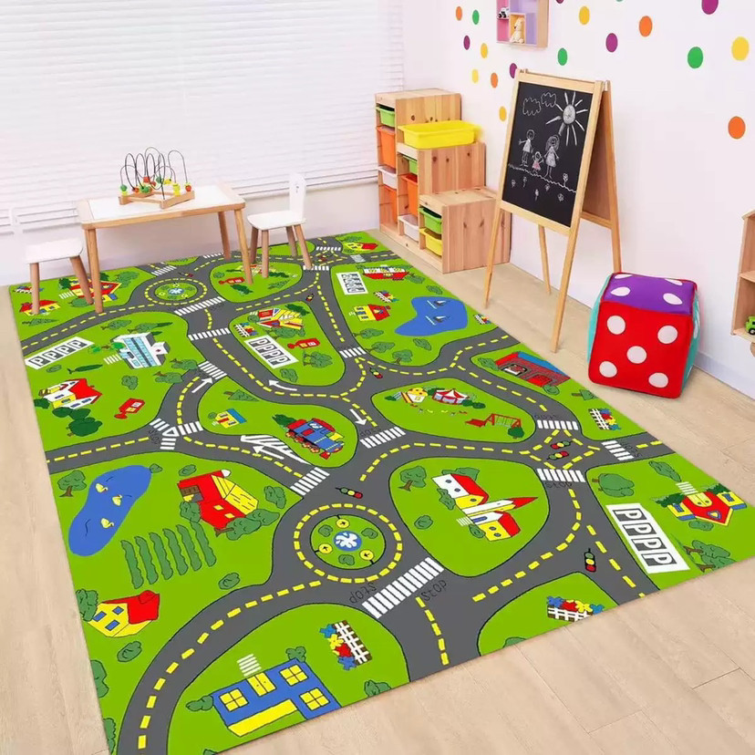 Kids Road Traffic Carpet Carto - Baby Nursery Carpet review and price