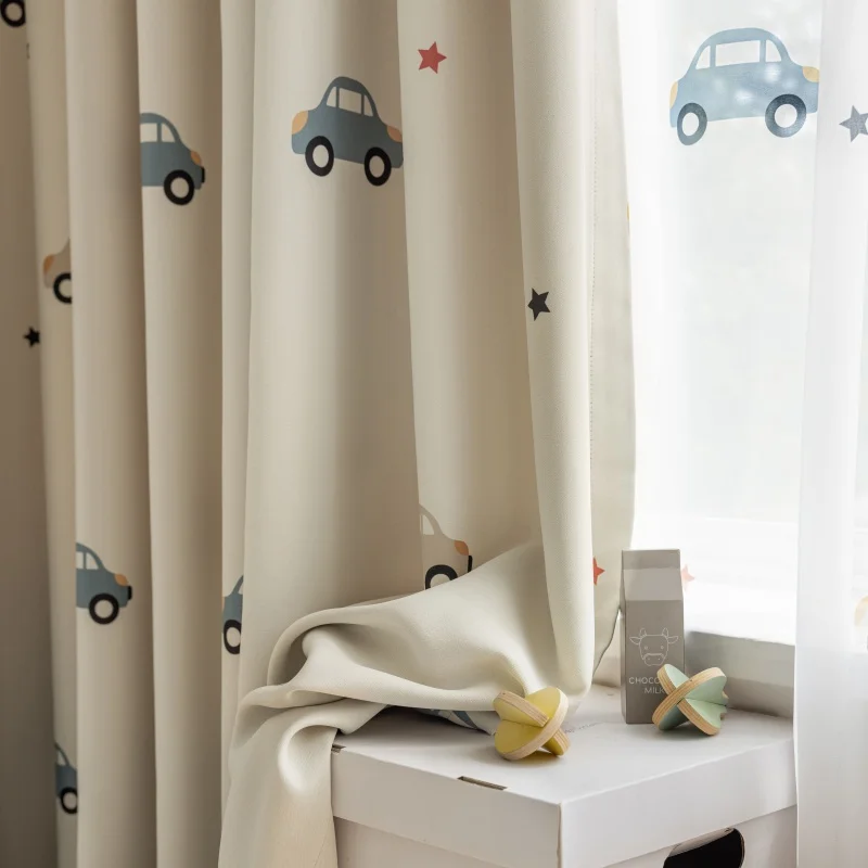 Cartoon Cute Print Car Pattern - Blackout Curtain Nursery review and price