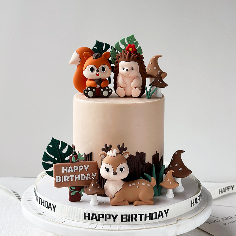 Safari Animal Cake Toppers Set - Baby Nursery Jungle Theme review and price
