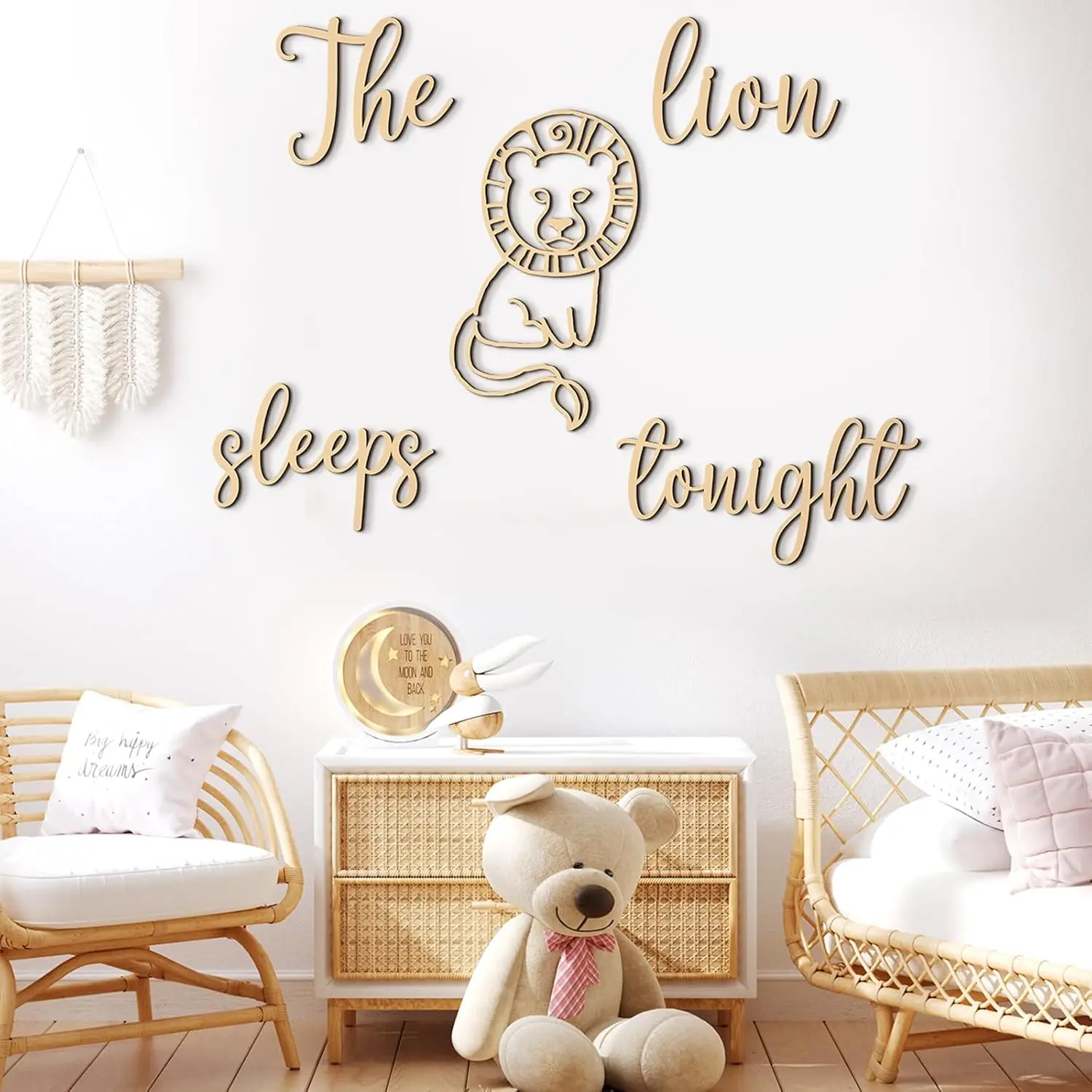The Lion Sleeps Tonight Wooden - Baby Nursery Jungle Theme review and price