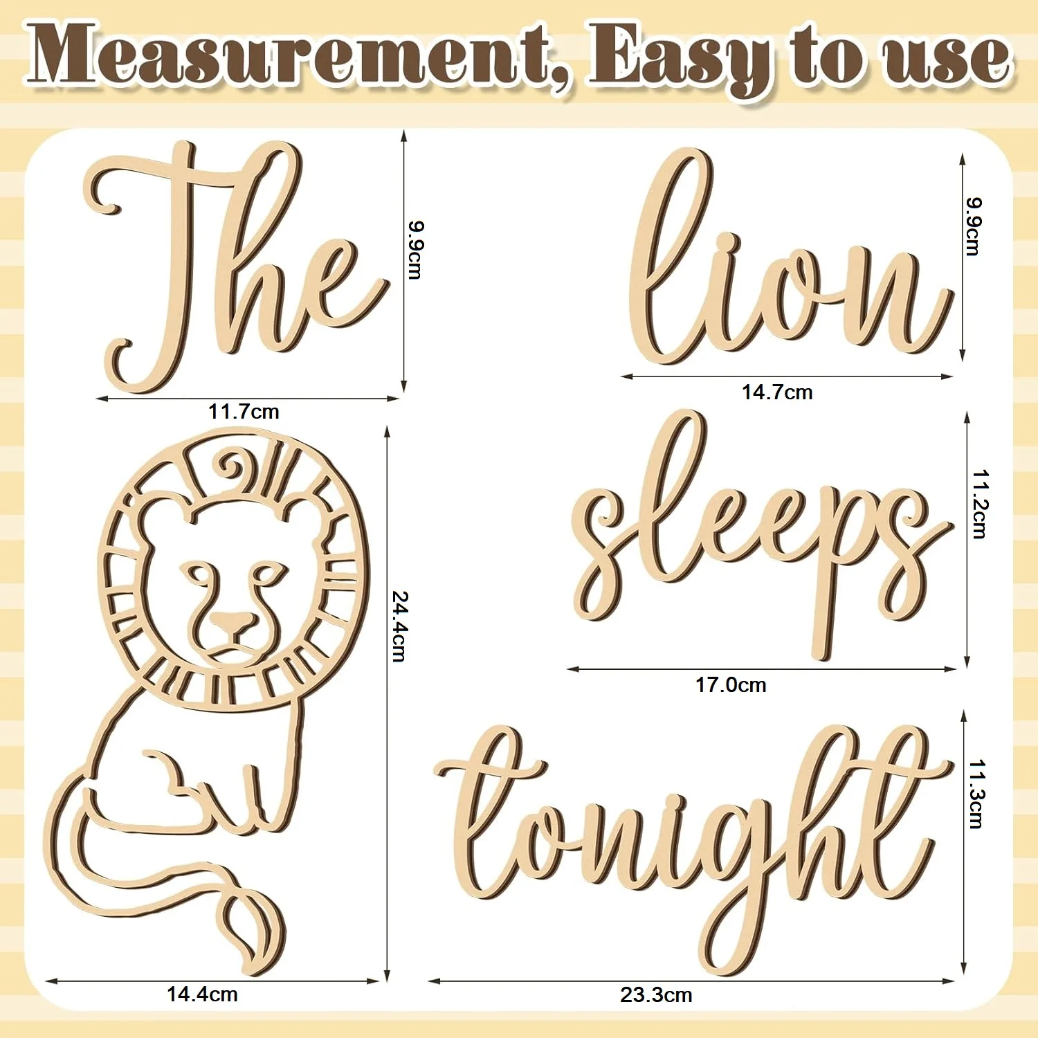 The Lion Sleeps Tonight Wooden - Baby Nursery Jungle Theme review and price