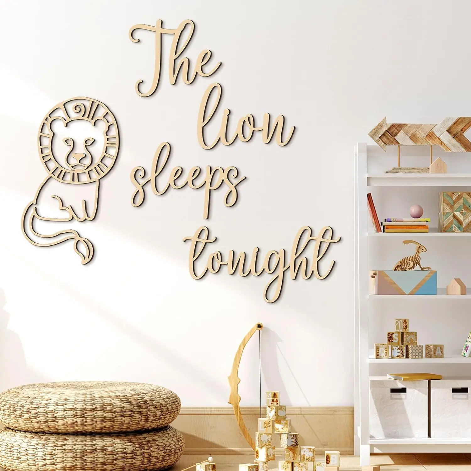 The Lion Sleeps Tonight Wooden - Baby Nursery Jungle Theme review and price