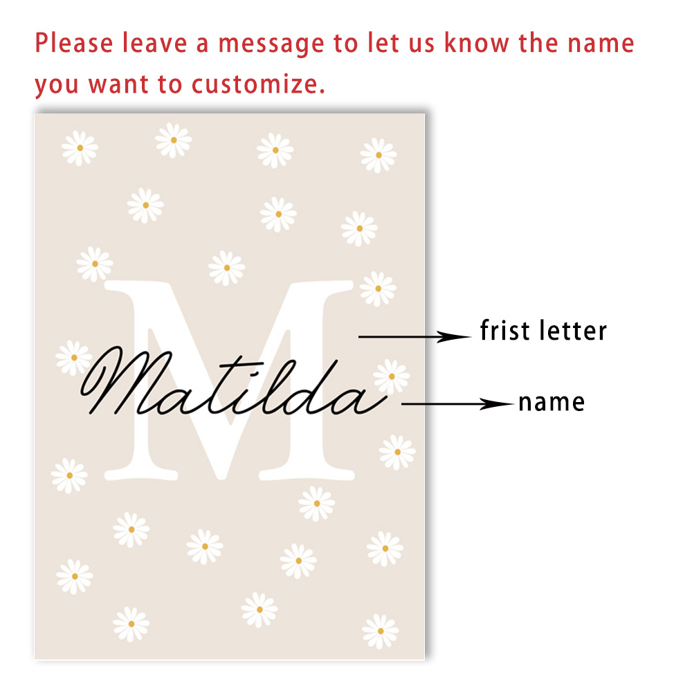 Personalized Name Wildflower N - Baby Nursery Vase review and price