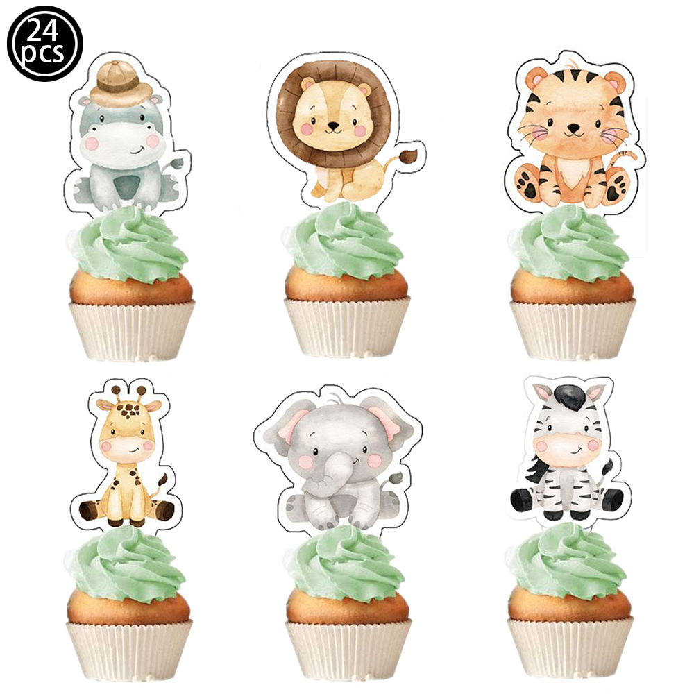 Safari Baby Shower Cupcake Top - Baby Nursery Jungle Theme review and price