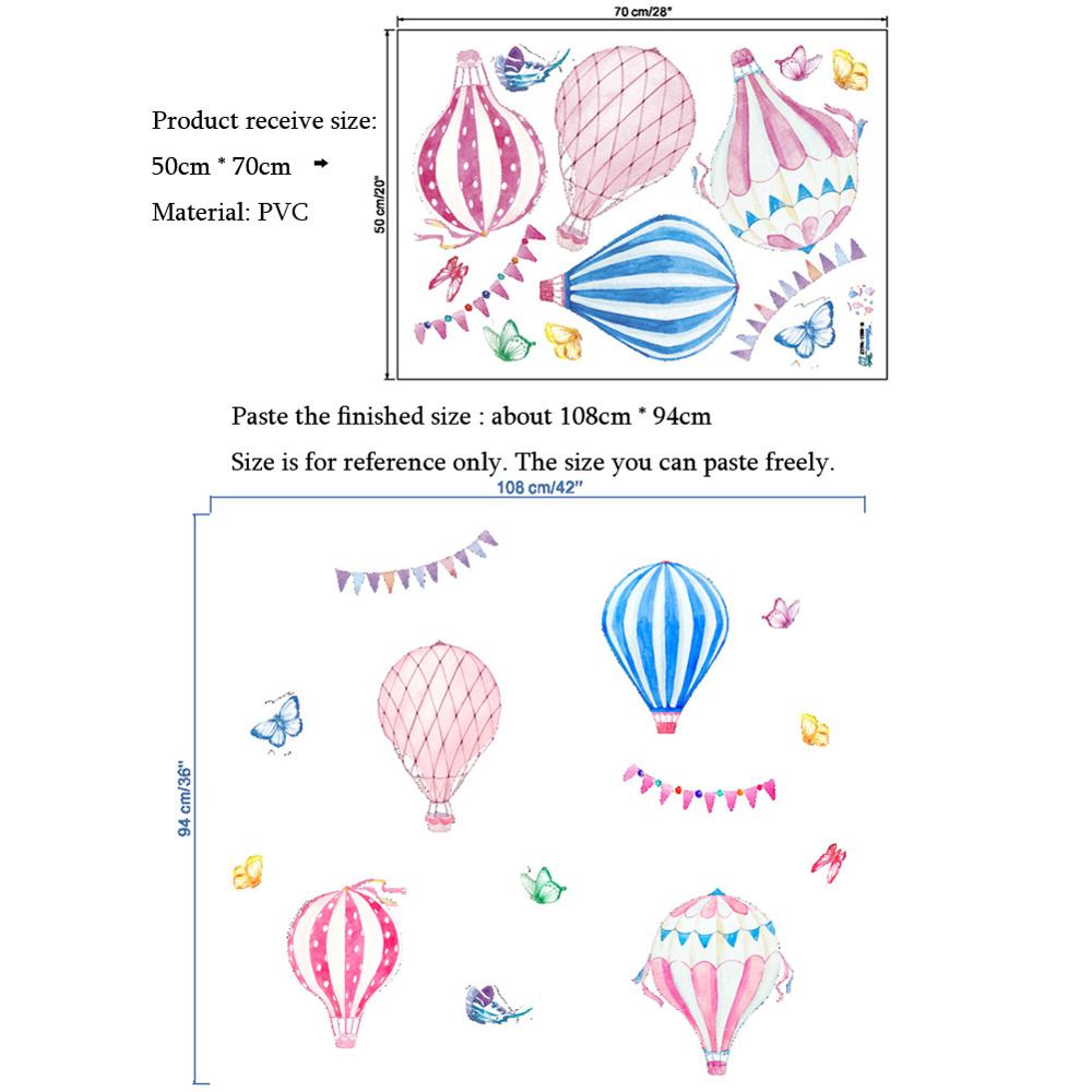 Cartoon Hot Air Balloon Wall S - Baby Nursery Hot Air Balloon review and price
