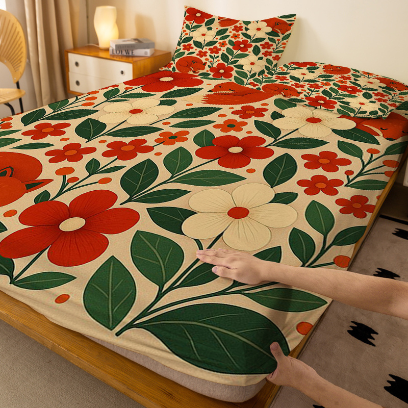 Two Little Foxes Floral Fitted - Baby Nursery Home review and price
