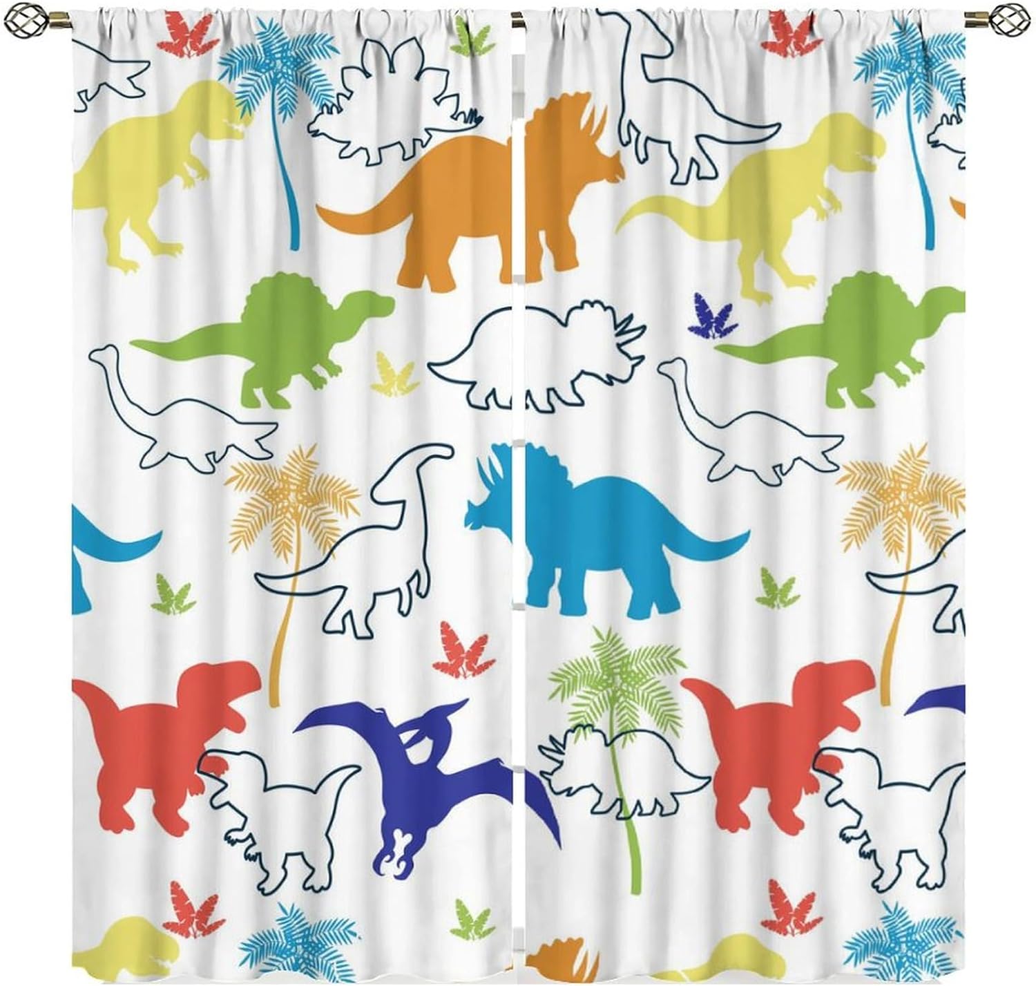 Dinosaur Kids Curtains, Cartoo - Blackout Curtain Nursery review and price