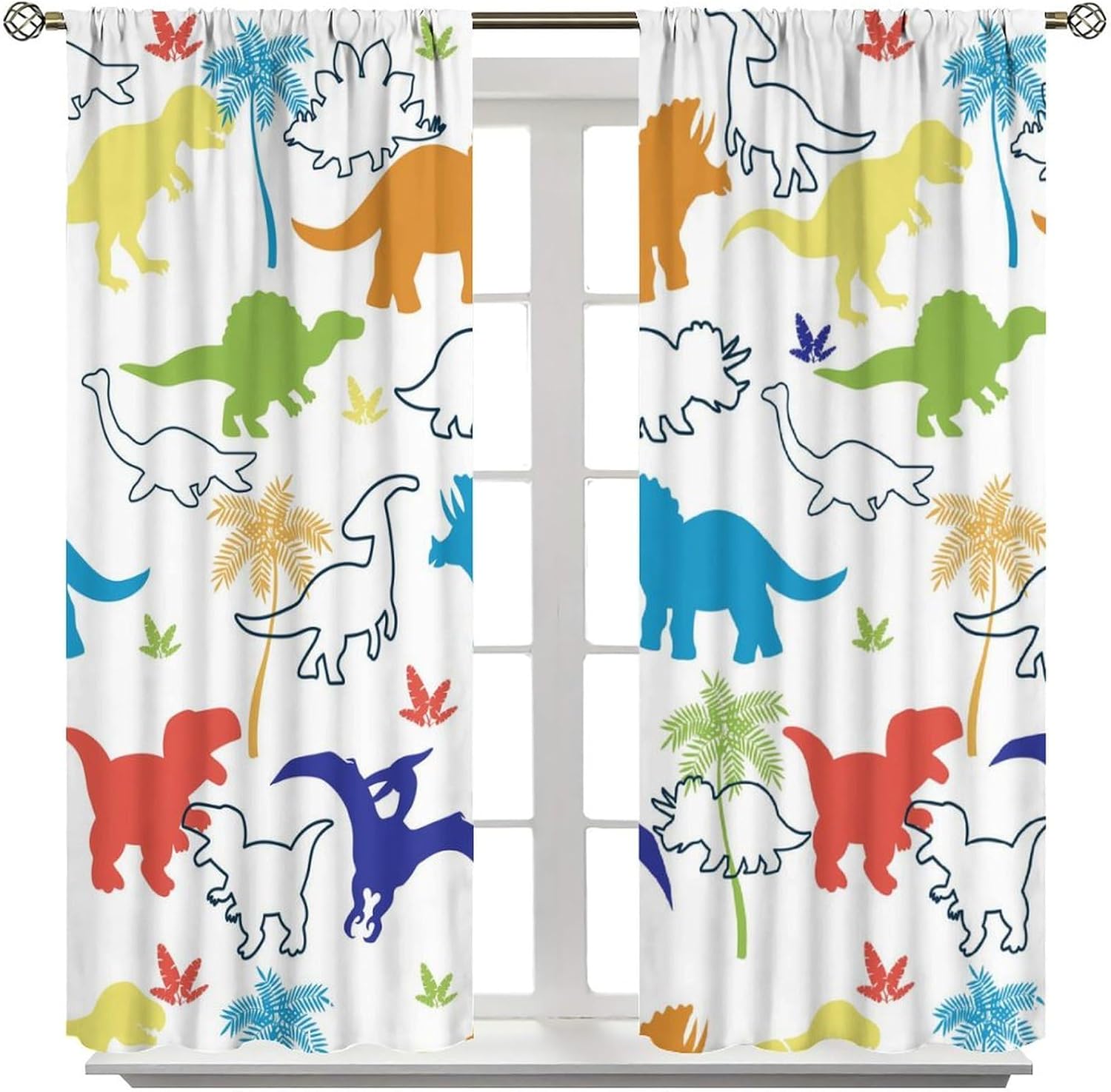 Dinosaur Kids Curtains, Cartoo - Blackout Curtain Nursery review and price