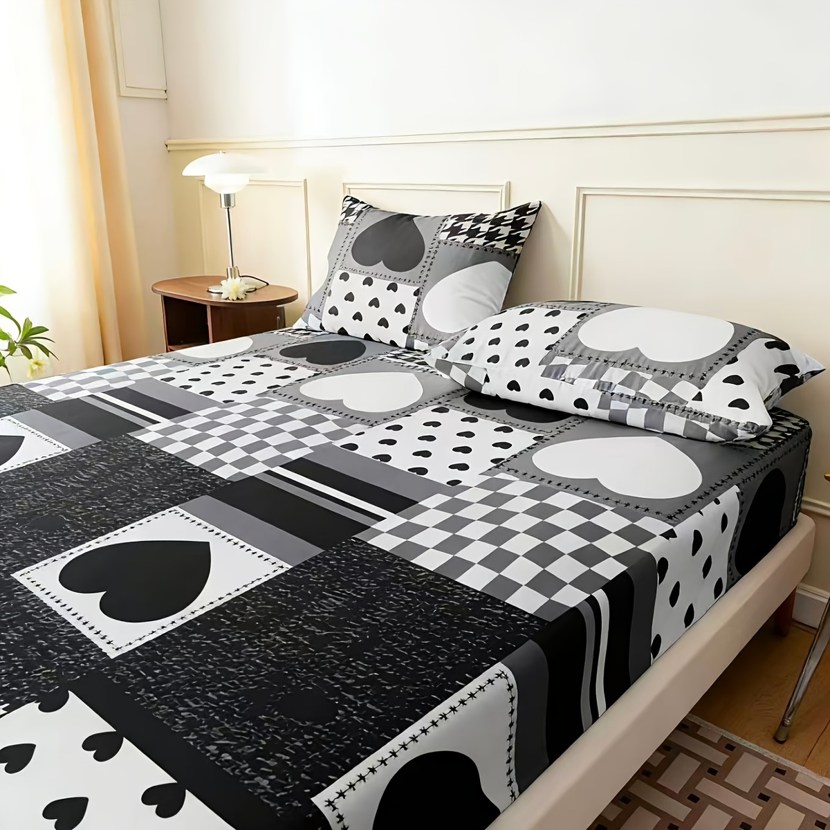 Trendy black and white heart p - Baby Nursery Home review and price