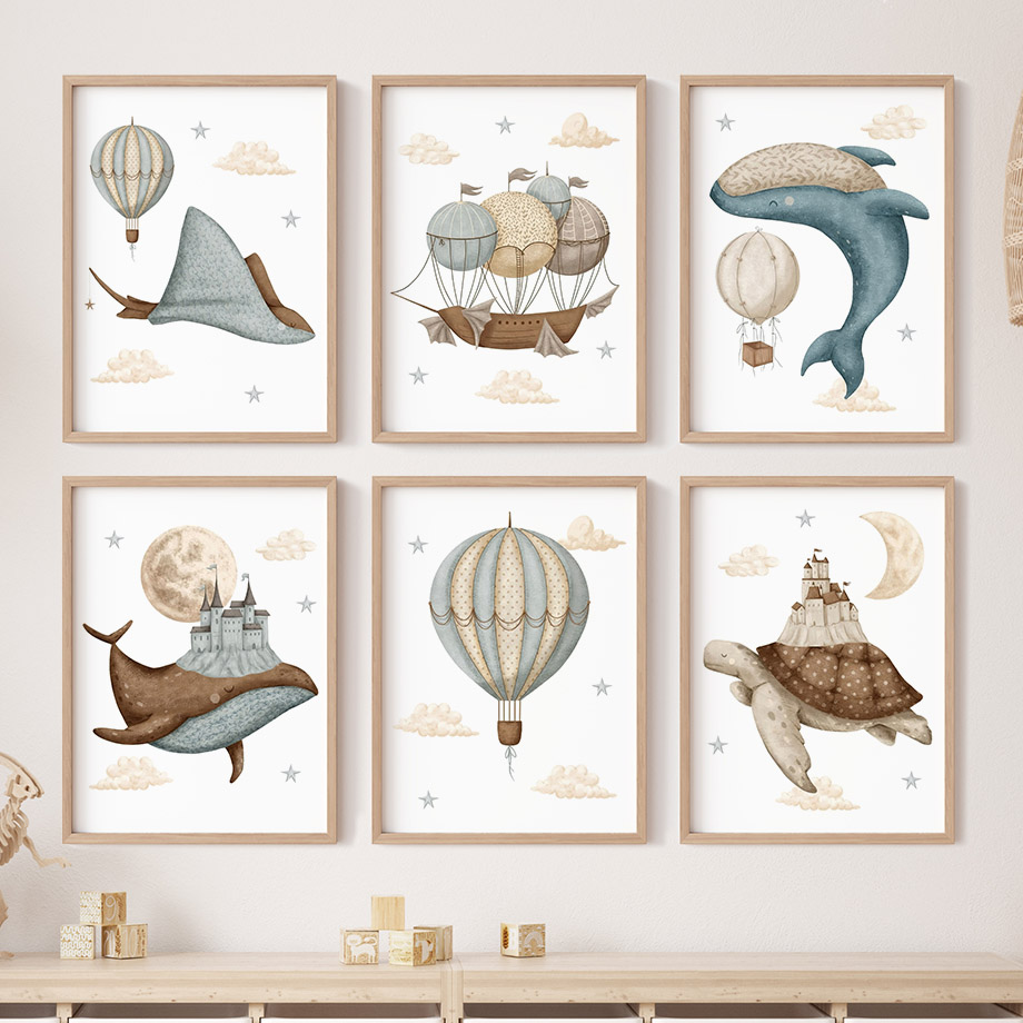 Whale Turtle Castle Balloon No - Baby Nursery Home review and price