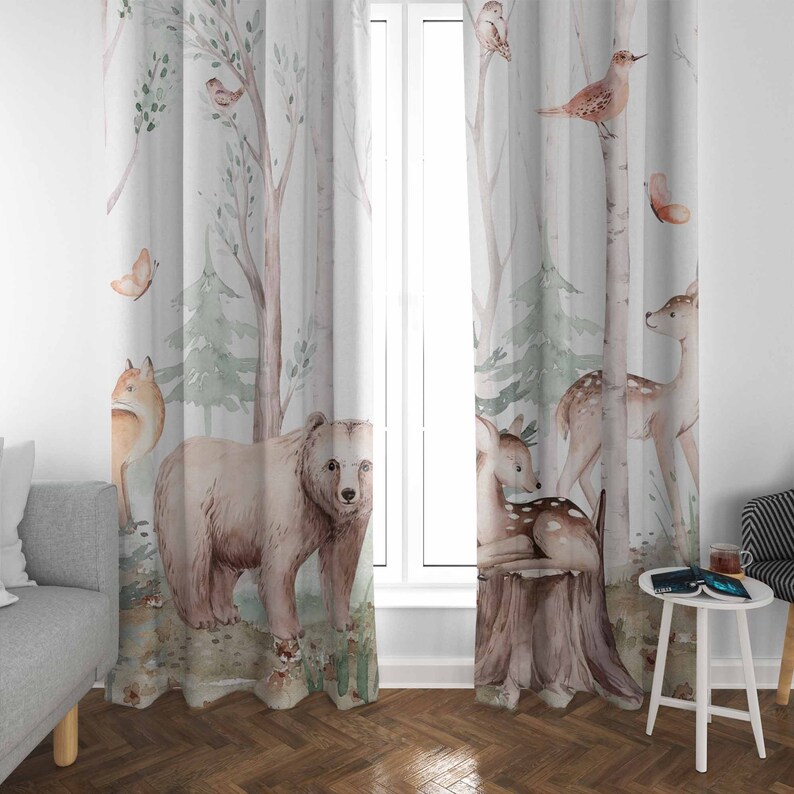 Forest Animals Curtains Kids N - Blackout Curtain Nursery review and price
