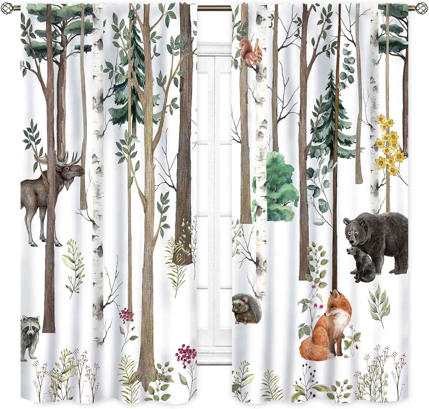 Woodland Nursery Curtains,Rust - Blackout Curtain Nursery review and price