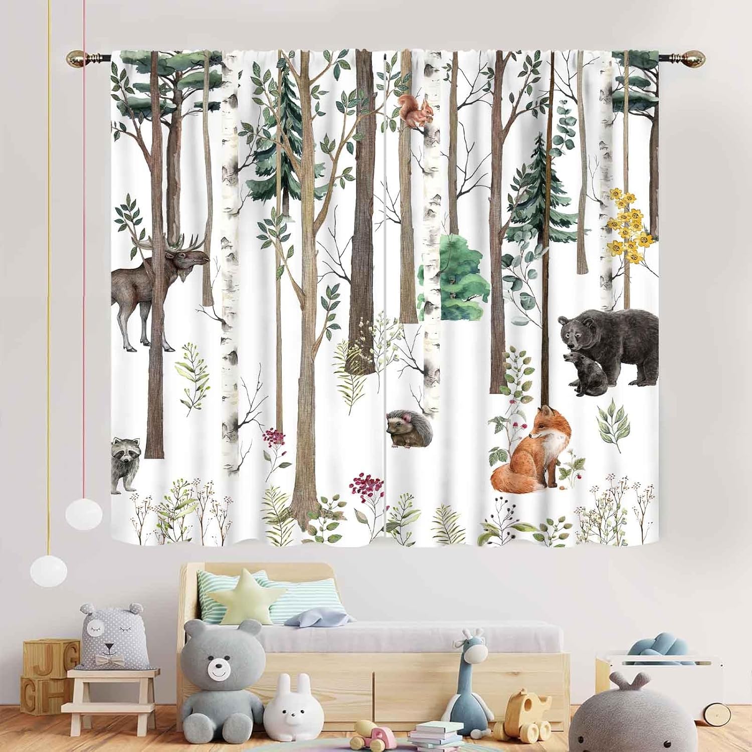 Woodland Nursery Curtains,Rust - Blackout Curtain Nursery review and price