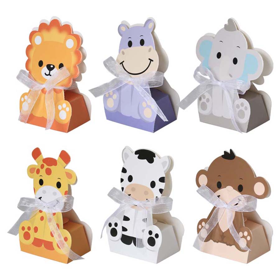 12PCS Safari Animal Favor Boxe - Baby Nursery Jungle Theme review and price