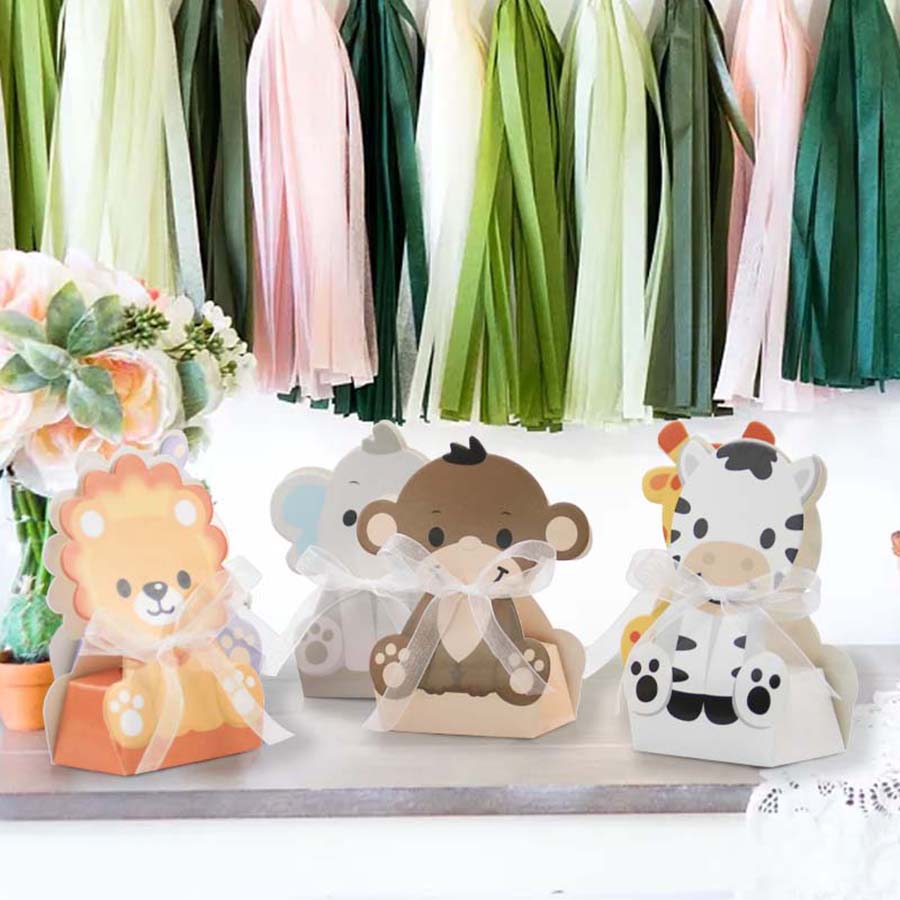 12PCS Safari Animal Favor Boxe - Baby Nursery Jungle Theme review and price